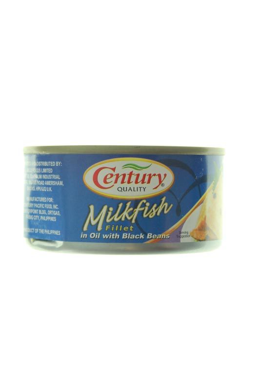 Century Milkfish Bangus Fillets With Black Beans In Oil 184g Hallans