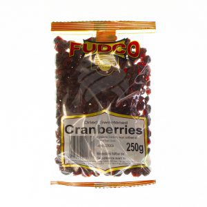 Fudco Cranberries Dried Sweetened 250g-0