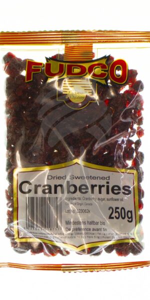 Fudco Cranberries Dried Sweetened 250g-0