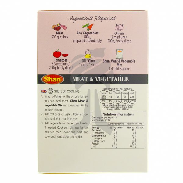 Shan Meat & Vegetable Curry Mix 100g-26989
