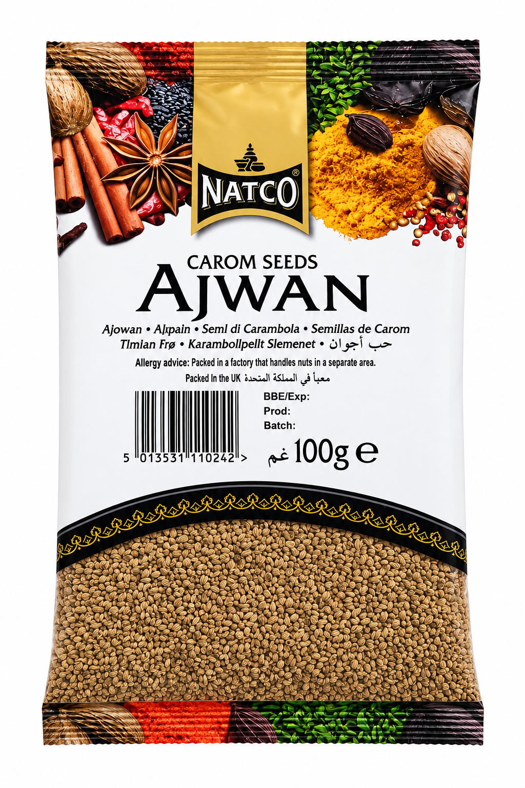 Natco Ajwan Carom Seeds 100g