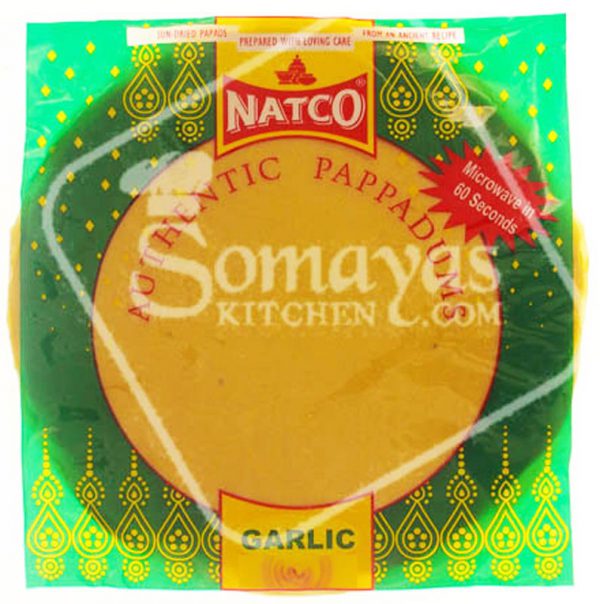 Natco Garlic Pappadums 200g-0