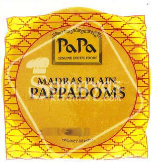 Papa Madras Plain Papad 250g-0