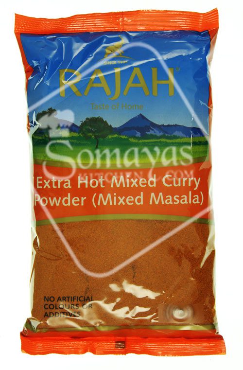 Rajah Mixed Curry Powder Extra Hot 400g • Hallans