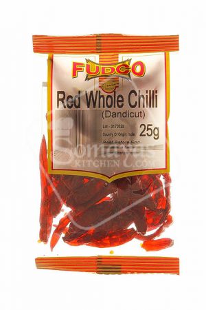 Fudco Red Whole Chilli Stemless 200g-0