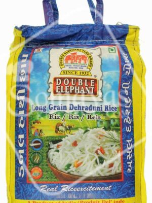 Double Elephant Long Grain Dehraduni Rice 5kg-0