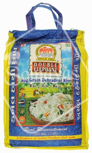 Double Elephant Long Grain Dehraduni Rice 5kg-0
