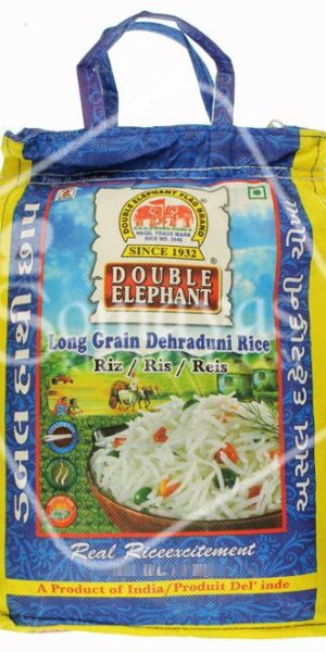 Double Elephant Long Grain Dehraduni Rice 5kg-0