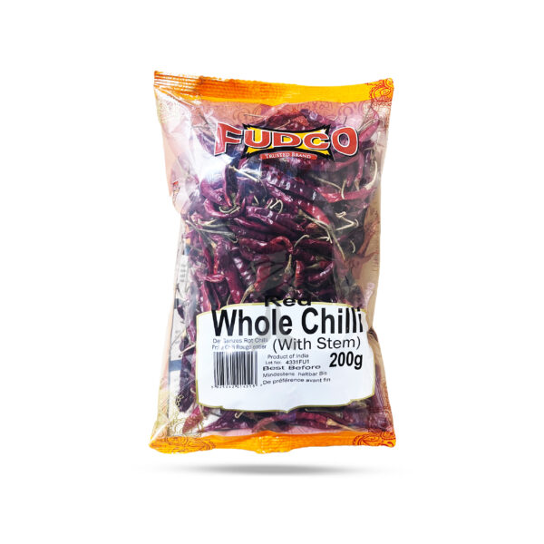 Fudco Red Whole Chilli With Stem 200g