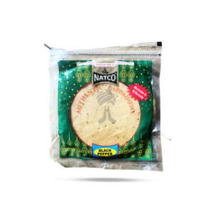 Natco Black Pepper Pappadums 200g