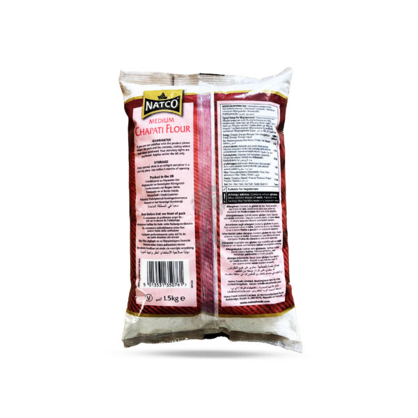 Natco Medium Chapati Flour 1.5kg - Image 2