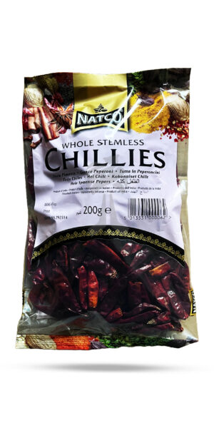 Natco Chilli Stemless Whole 200g