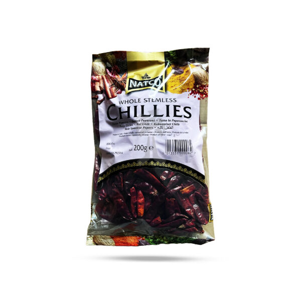 Natco Chilli Stemless Whole 200g