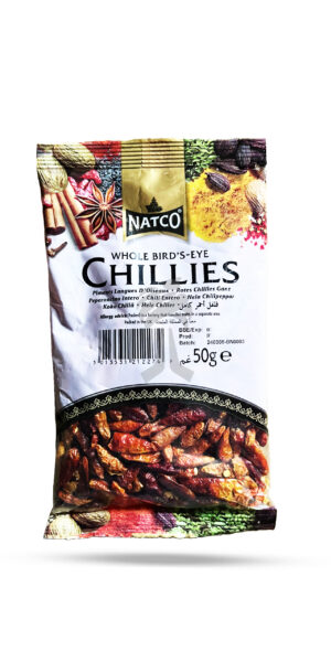 Natco Whole Bird's-Eye Chillies 50g