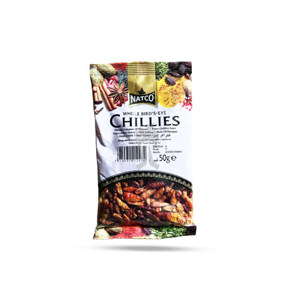 Natco Whole Bird's-Eye Chillies 50g