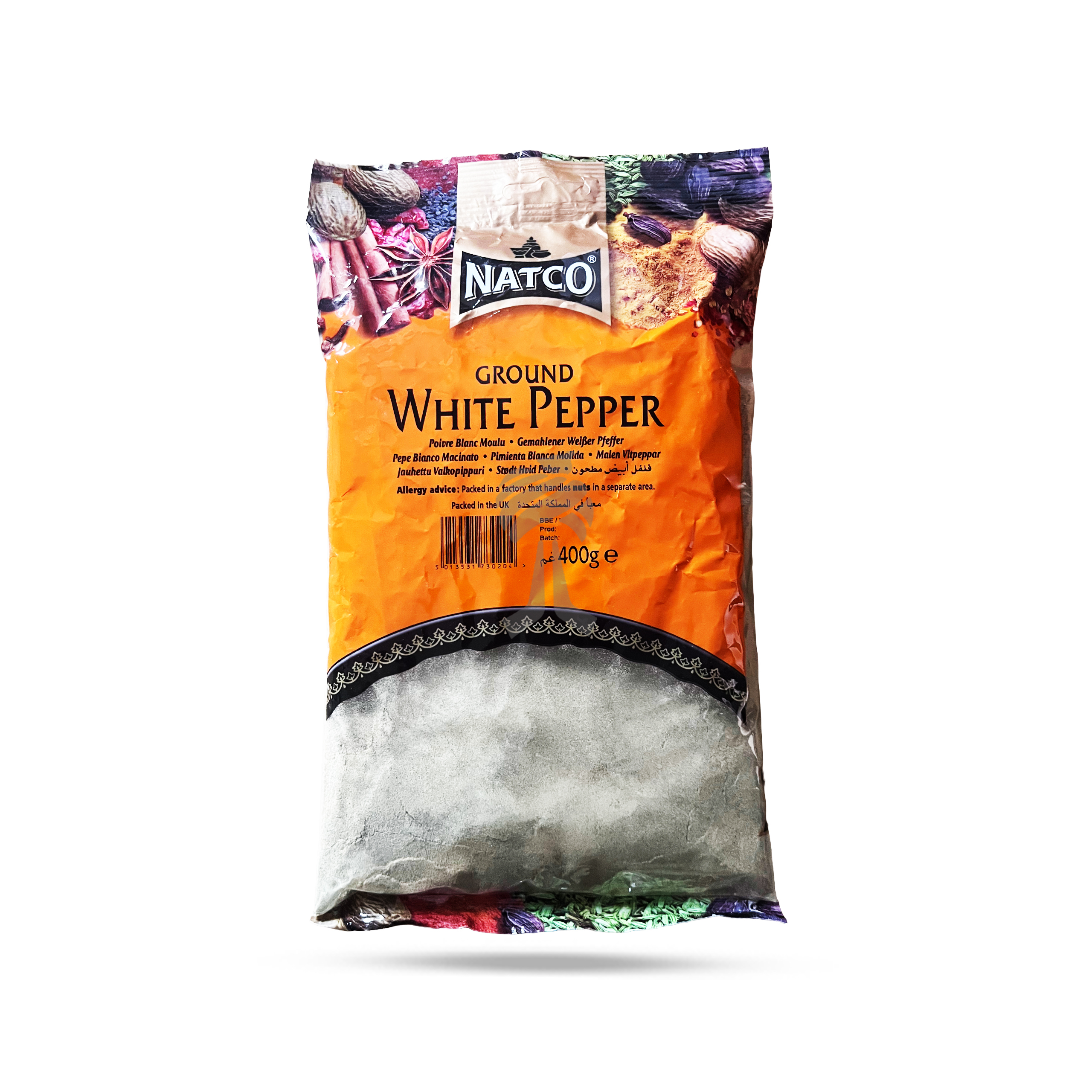 Natco White Pepper Ground 400g