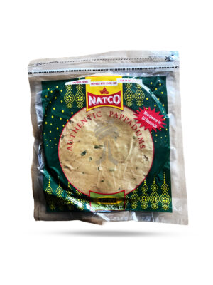 Natco Green Chilli Pappadums 200g