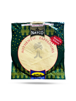 Natco Garlic Pappadums 200g