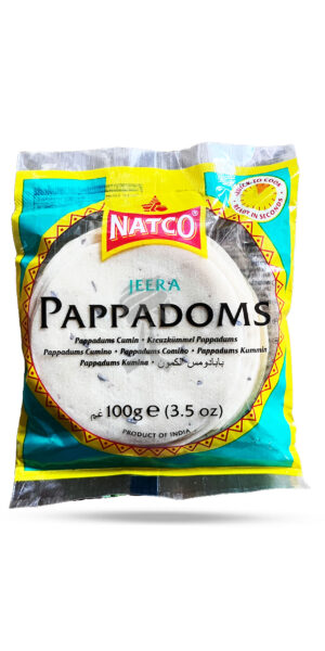 Natco Jeera Pappadoms 200g
