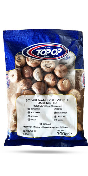 Top-Op Sopari Mangroli Whole Unroasted 300g
