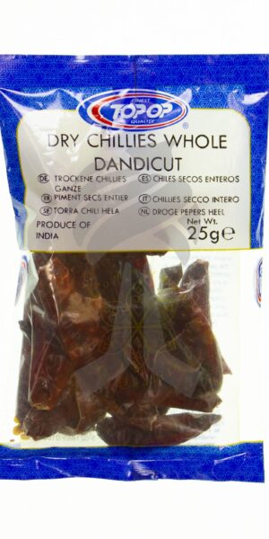 Top-Op Dry Chilli Whole Dandicut 25g-0