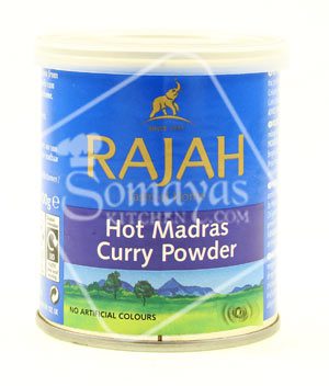 Rajah Madras Curry Powder Hot Tin 100g-0