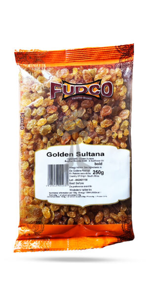 Fudco Golden Sultana Yellow Raisins 250g