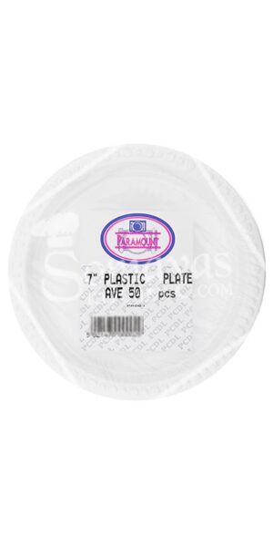 Paramount Plastic Plate 7 50 Pieces-0