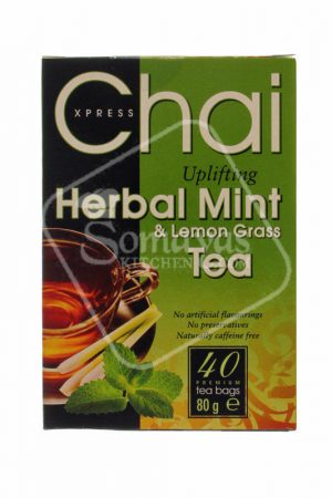 Chai Express Herbal Mint & Lemon Grass Tea 40's 80g-0