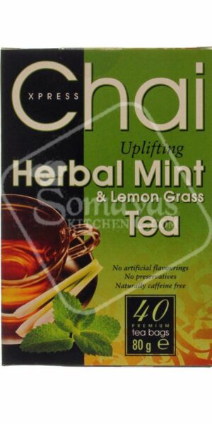 Chai Express Herbal Mint & Lemon Grass Tea 40's 80g-0