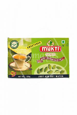 Mukti Instant Cardamom Sweetened Pre-Mix Tea 220g-0
