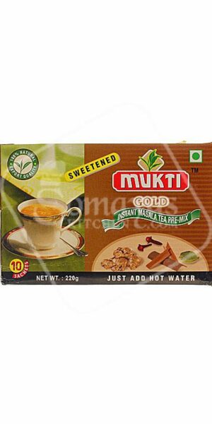 Mukti Instant Masala Sweetened Pre-Mix Tea 220g-0