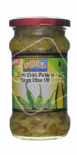 Ashoka Green Chilli Pickle In Olive Oil 300g-0