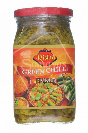 Rishta Green Chilli Pickle 400g-0