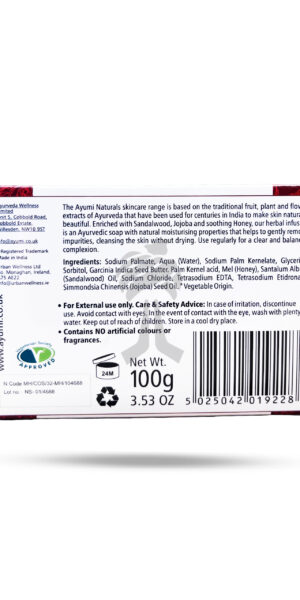 ayumi sandalwood soap ingredients