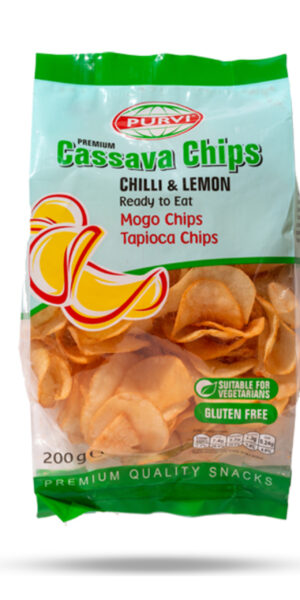 Purvi Cassava Chilli Lemon Chips 200g