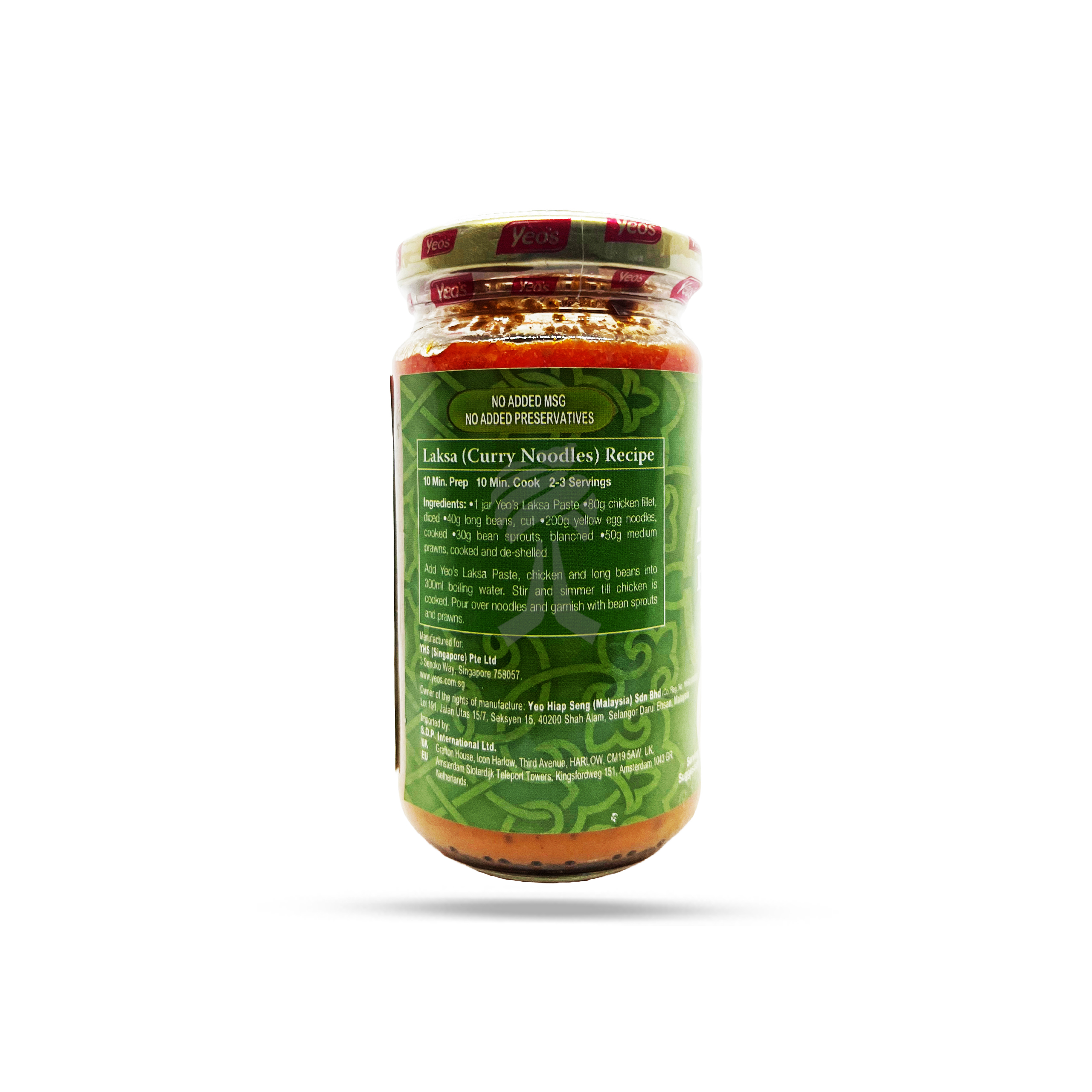 Yeo's Laksa Paste 185g - Image 2