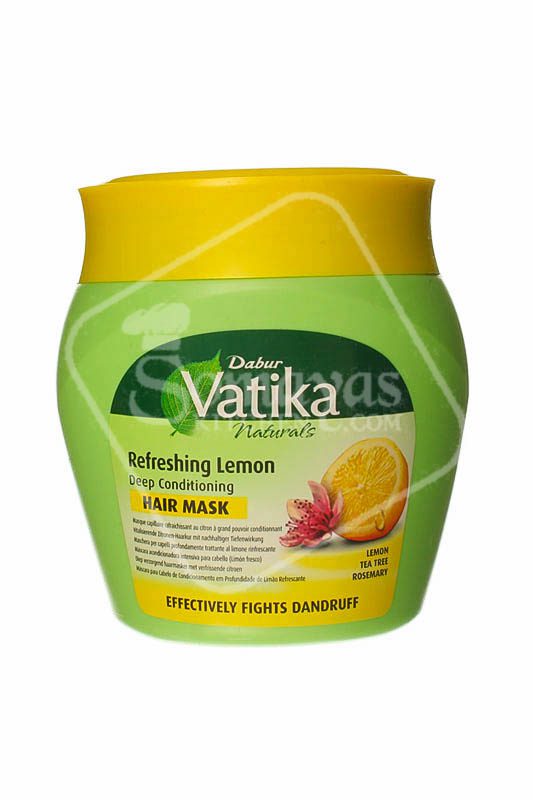 Dabur Vatika Natural Lemon Deep Conditioning Hair Mask 500g • Hallans