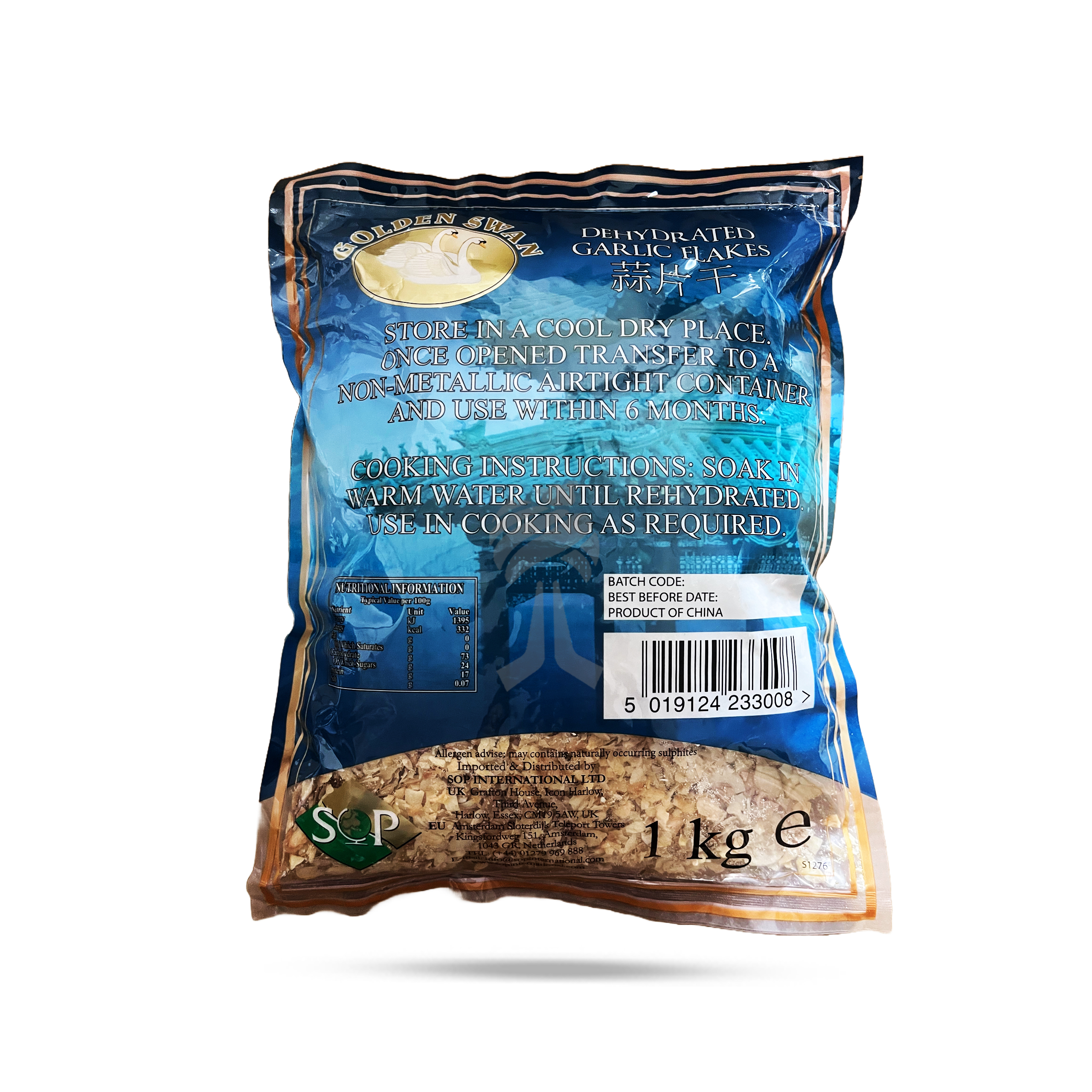 Golden Swan Garlic Flakes Dehydrated 1kg - Image 2