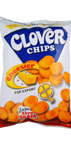 Leslie's Clover Chips Cheesier Flavour Corn Snack 145g