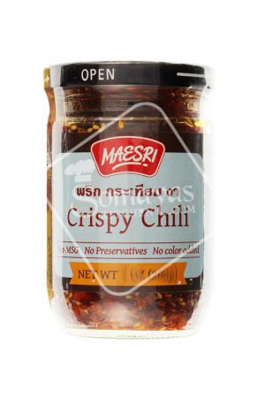 Maesri Crispy Chilli with Garlic and Sesame 200g-0