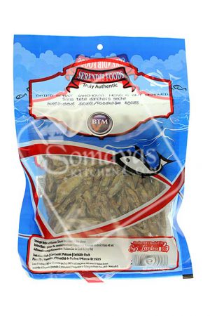 Serendib Foods Dried Anchovy Without Head (200g)-0
