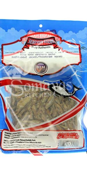 Serendib Foods Dried Anchovy Without Head (200g)-0