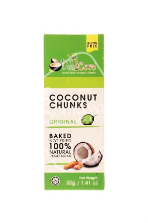 Delicoco Coconut Chunks Original Flavour 40g-0