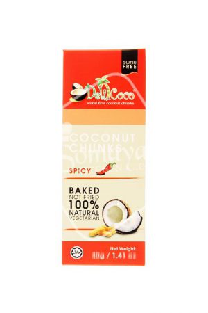 Delicoco Coconut Chunks Spicy Flavour 40g-0