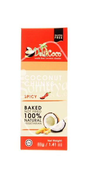Delicoco Coconut Chunks Spicy Flavour 40g-0