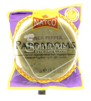 Natco Black Pepper Pappadoms 3 100g-0