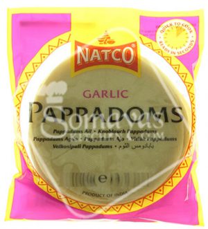 Natco Garlic Pappadoms 3 100g-0