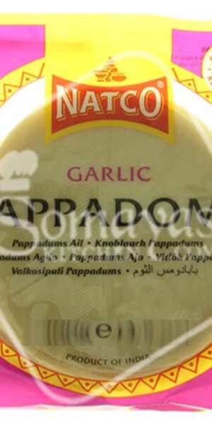 Natco Garlic Pappadoms 3 100g-0