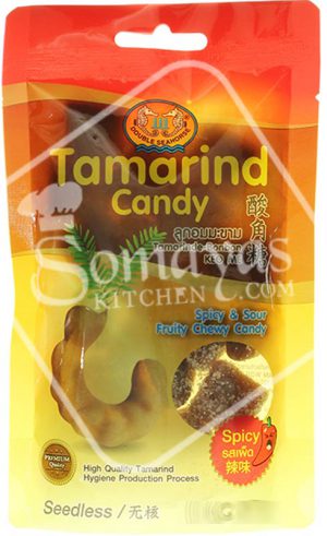 Double Seahorse Tamarind Spicy Candy 80g-0